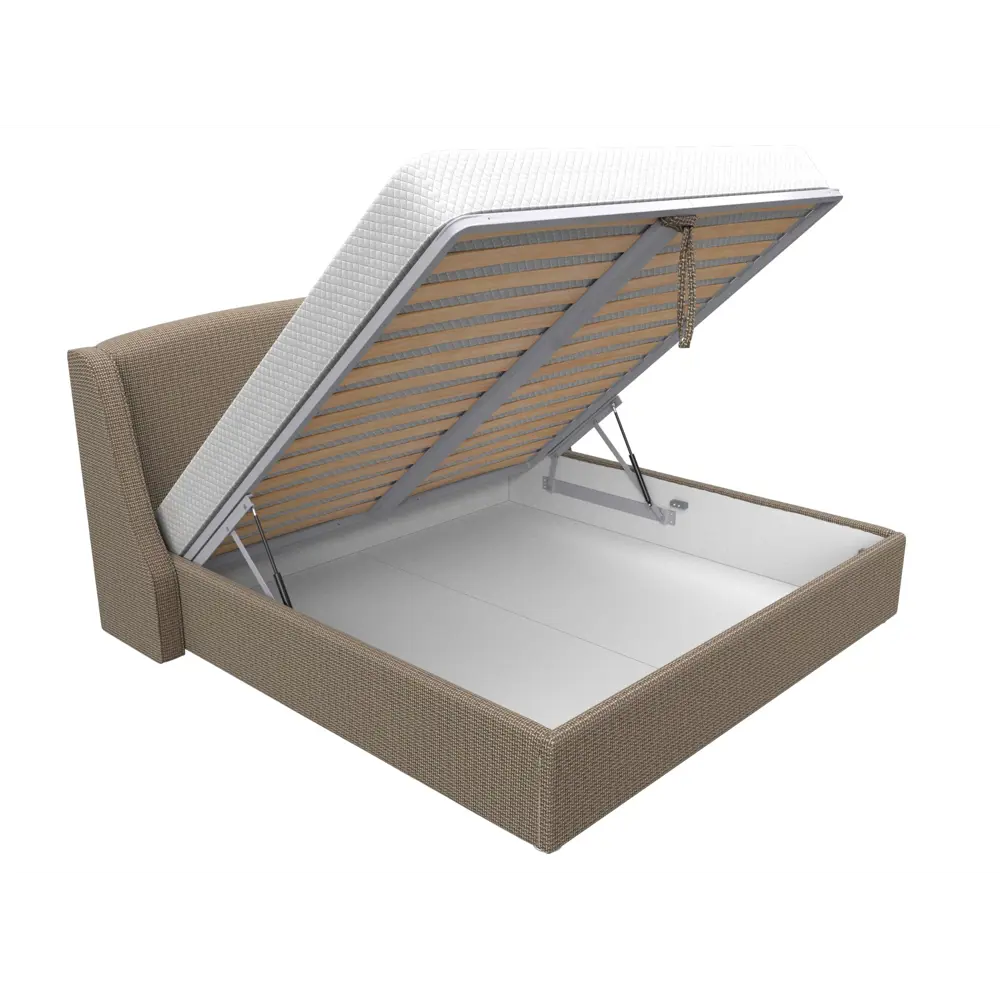 Фото 6 Кровать Лига Диванов Лотос 120816 235x120x210 см рогожка цвет корфу 03 Фото 6 Кровать Лига Диванов Лотос 120816 235x120x210 см рогожка цвет корфу 03