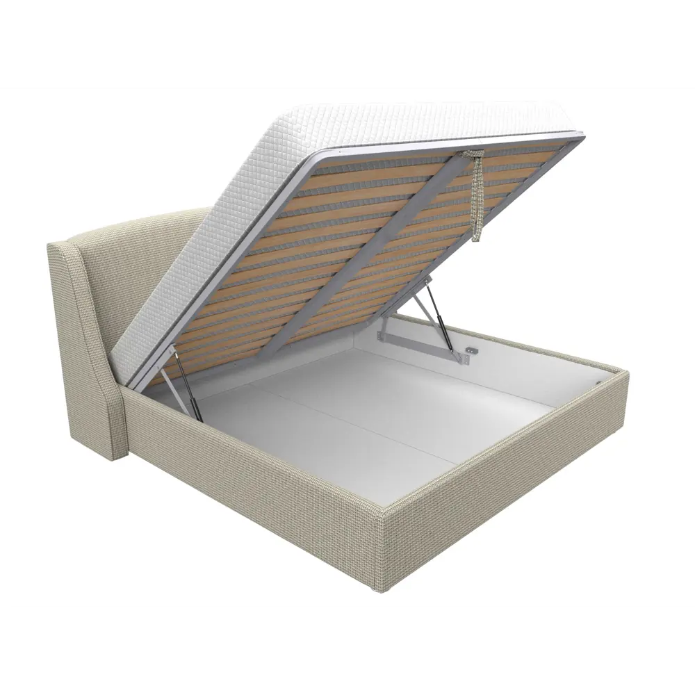 Фото 6 Кровать Лига Диванов Лотос 120815 235x120x210 см рогожка цвет корфу 02 Фото 6 Кровать Лига Диванов Лотос 120815 235x120x210 см рогожка цвет корфу 02