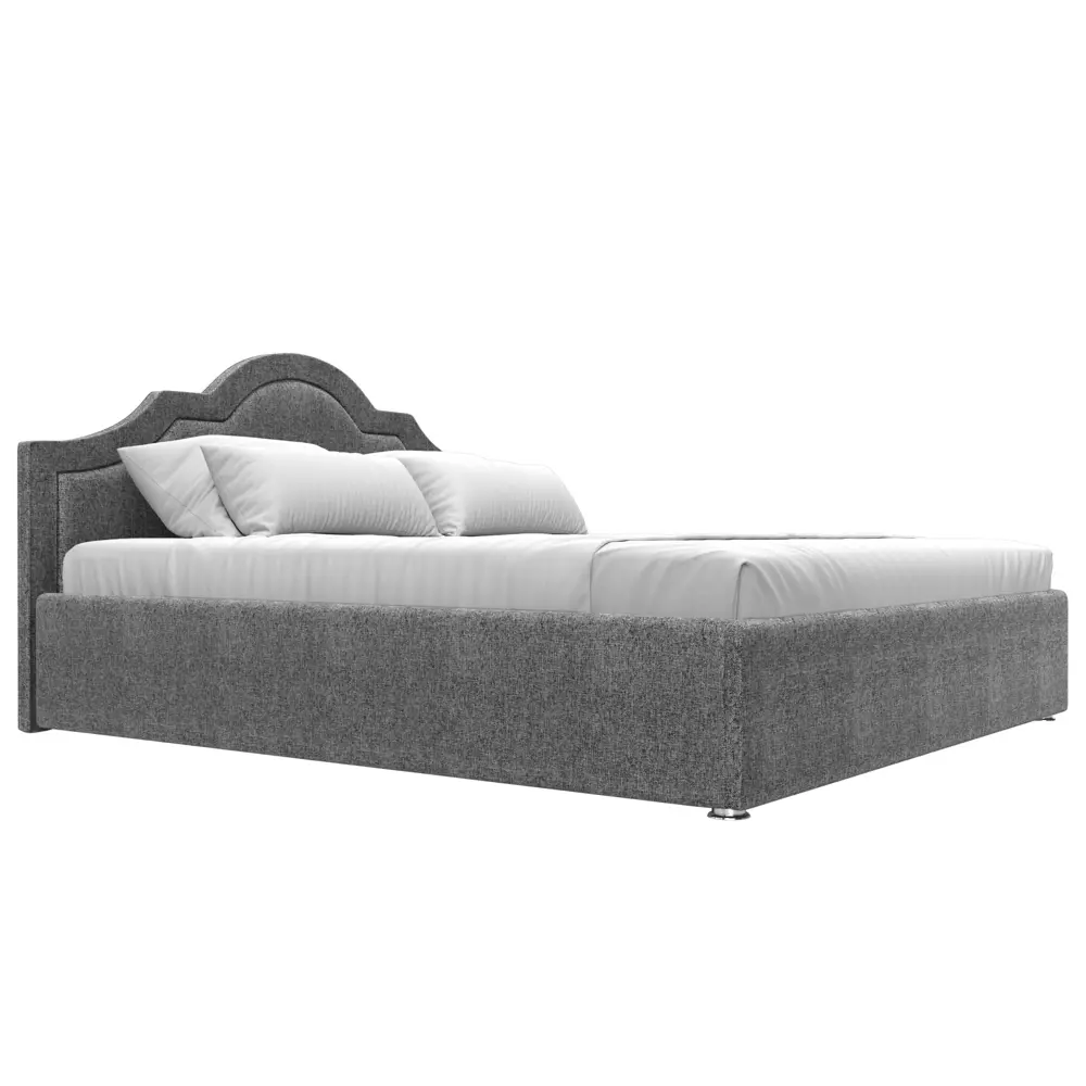 Фото 4 Кровать Лига Диванов Афина 113955 195x110x211 см рогожка цвет серый Фото 4 Кровать Лига Диванов Афина 113955 195x110x211 см рогожка цвет серый