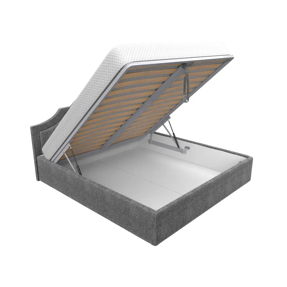 Фото 6 Кровать Лига Диванов Афина 113955 195x110x211 см рогожка цвет серый Фото 6 Кровать Лига Диванов Афина 113955 195x110x211 см рогожка цвет серый