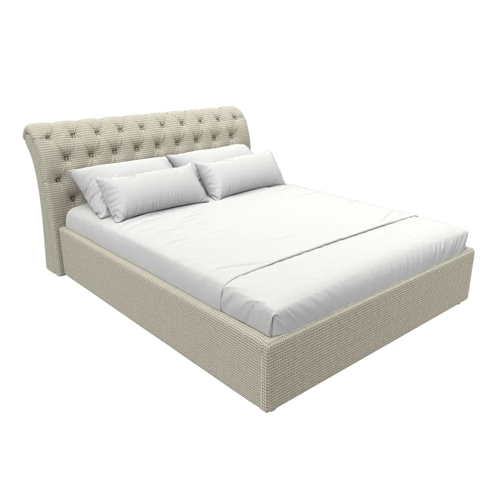 Фото 2 Кровать Лига Диванов Сицилия 120149 184x110x239 см рогожка цвет корфу 02 Фото 2 Кровать Лига Диванов Сицилия 120149 184x110x239 см рогожка цвет корфу 02