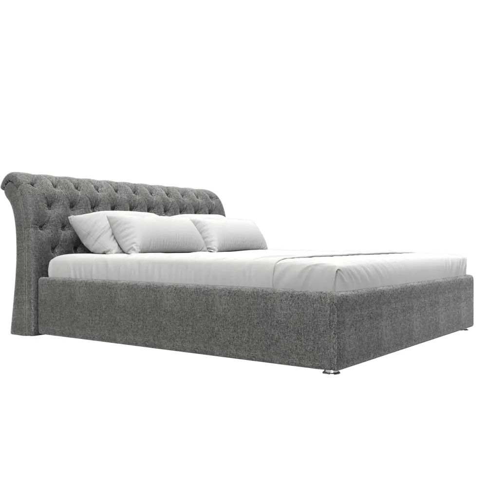 Фото 4 Кровать Лига Диванов Сицилия 120892 204x110x239 см рогожка цвет серый Фото 4 Кровать Лига Диванов Сицилия 120892 204x110x239 см рогожка цвет серый