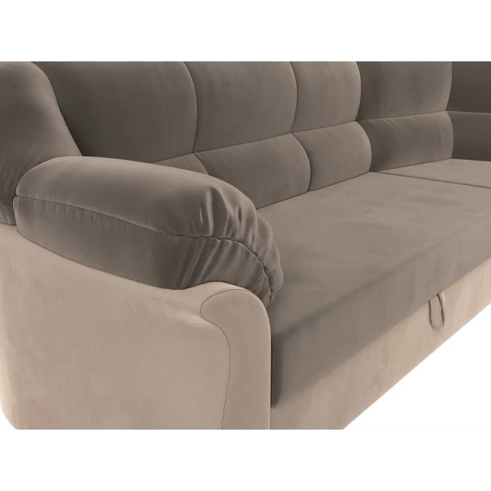 Фото 3 Диван Лига Диванов Карнелла 29422 260x93x182 см велюр цвет коричневый Фото 3 Диван Лига Диванов Карнелла 29422 260x93x182 см велюр цвет коричневый