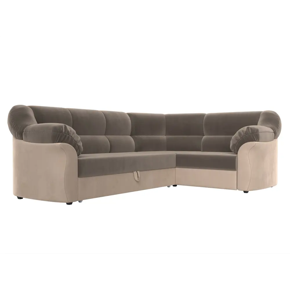 Фото 4 Диван Лига Диванов Карнелла 29422 260x93x182 см велюр цвет коричневый Фото 4 Диван Лига Диванов Карнелла 29422 260x93x182 см велюр цвет коричневый