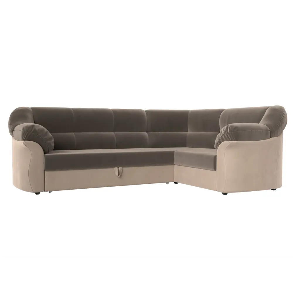 Фото Диван Лига Диванов Карнелла 29422 260x93x182 см велюр цвет коричневый