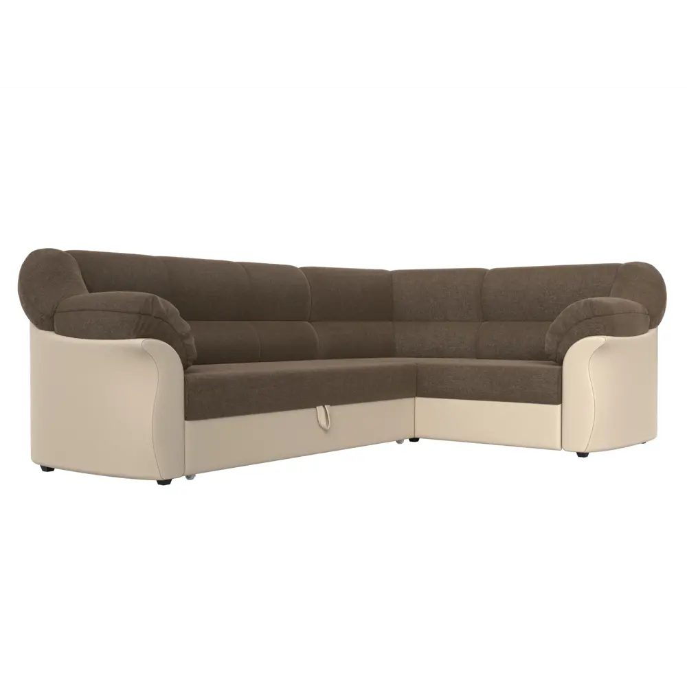 Фото 4 Диван Лига Диванов Карнелла 109567 260x93x182 см рогожка цвет коричневый Фото 4 Диван Лига Диванов Карнелла 109567 260x93x182 см рогожка цвет коричневый