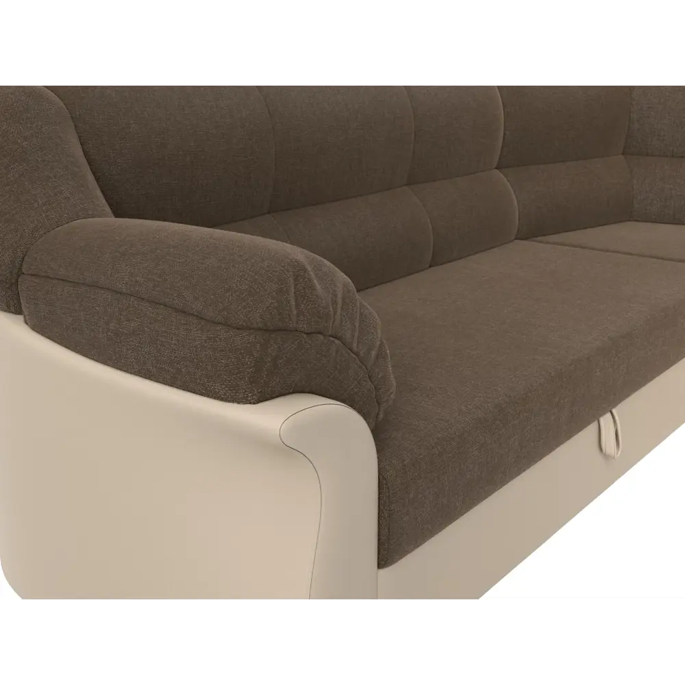 Фото 3 Диван Лига Диванов Карнелла 109567 260x93x182 см рогожка цвет коричневый Фото 3 Диван Лига Диванов Карнелла 109567 260x93x182 см рогожка цвет коричневый