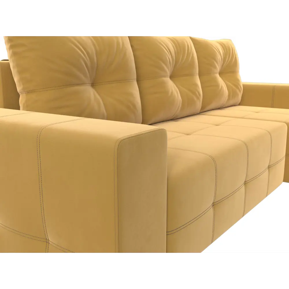 Фото 3 Диван Лига Диванов Перри 119769 258x93x169 см вельвет цвет желтый Фото 3 Диван Лига Диванов Перри 119769 258x93x169 см вельвет цвет желтый