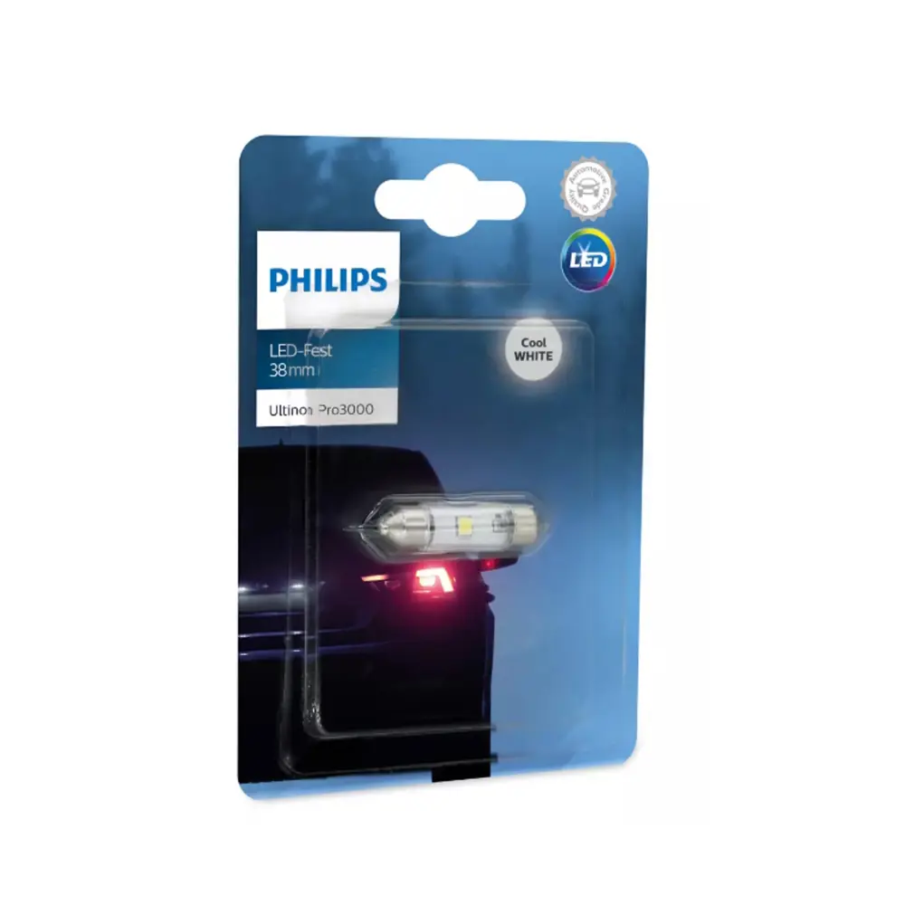 Фото Автолампа светодиодная Philips 11854u30cwb1 Sv8.5 12 В 0.6 Вт 2 шт Фото Автолампа светодиодная Philips 11854u30cwb1 Sv8.5 12 В 0.6 Вт 2 шт