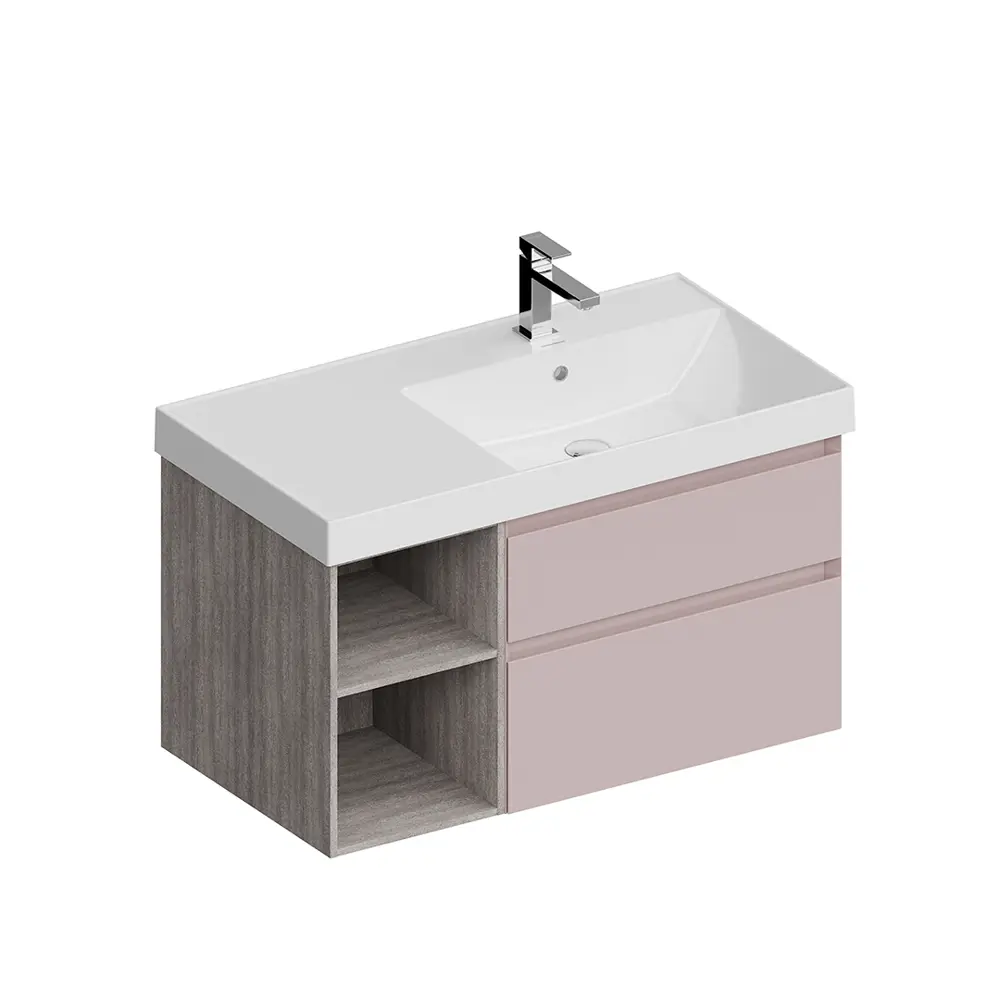 Фото 3 Тумба под раковину Kerama Marazzi CUBO CUB.90Rh\MAL подвесная 90