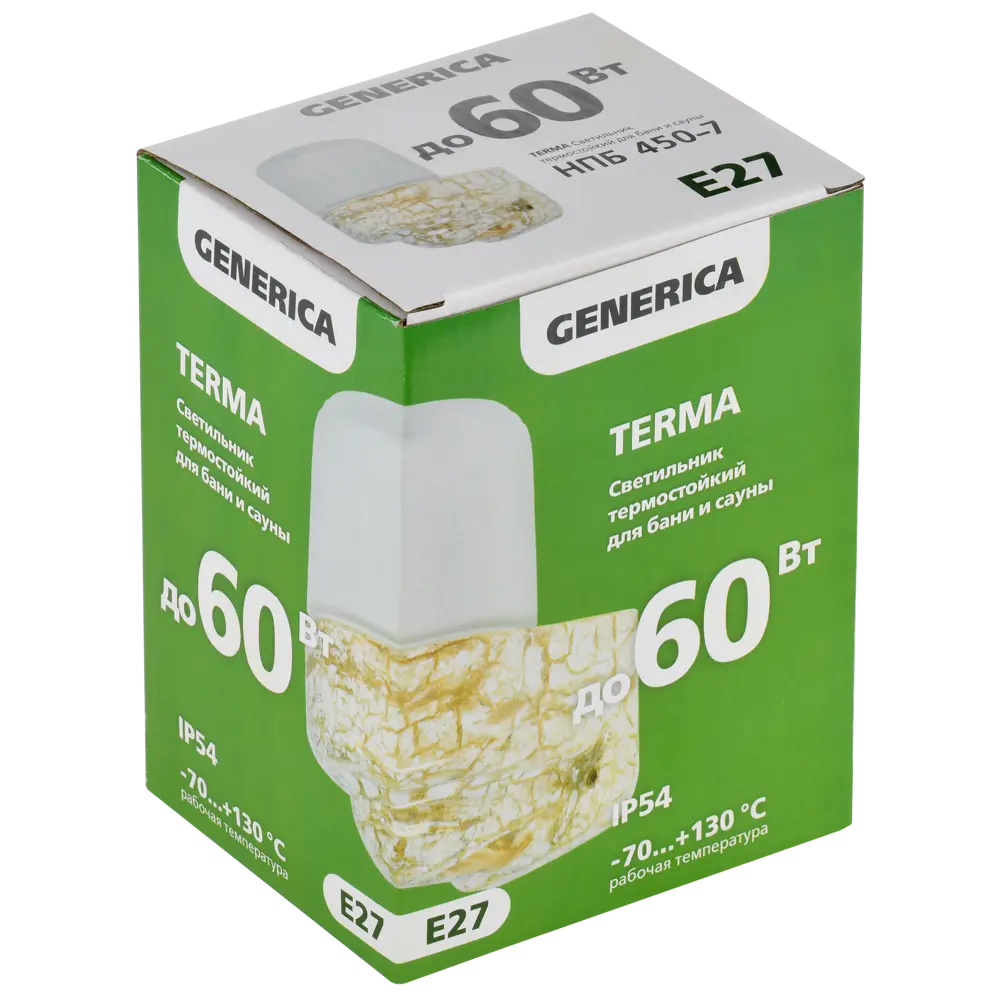 Фото 5 Светильник ЖКХ Generica 450-7 60 Вт IP54 цилиндр цвет мрамор, накладной Фото 5 Светильник ЖКХ Generica 450-7 60 Вт IP54 цилиндр цвет мрамор, накладной