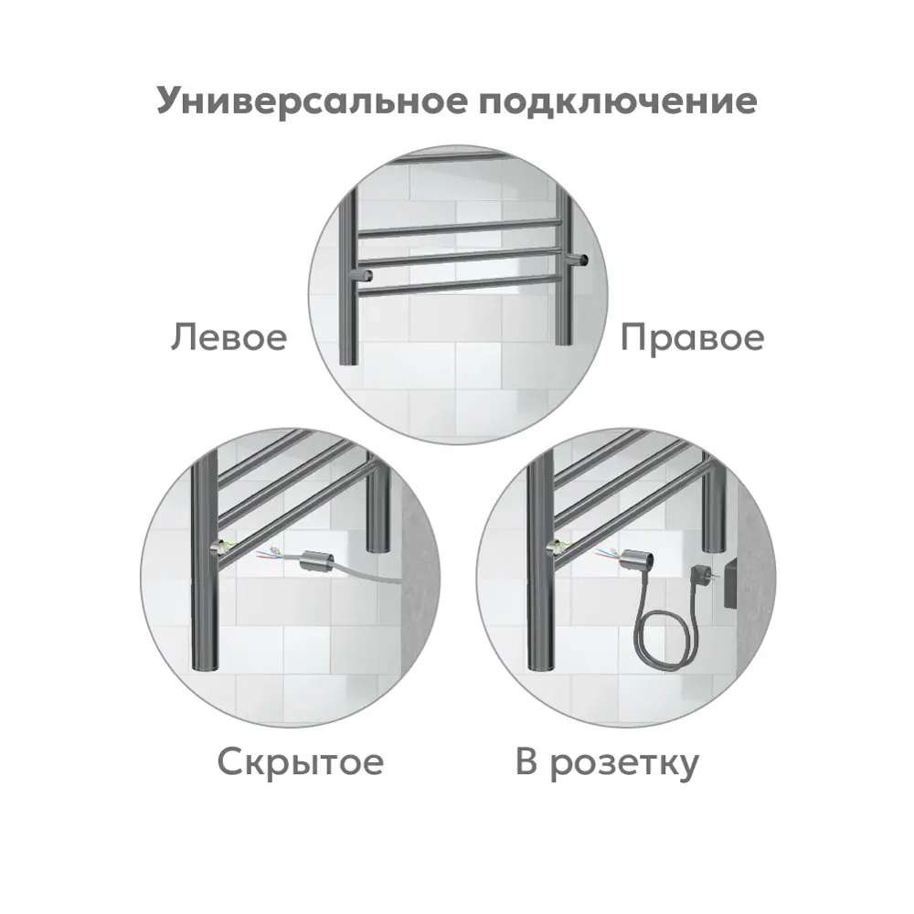 Фото 4 Полотенцесушитель электрический Terminus Аврора П6 300x650 мм 79 Вт с терморегулятором лесенка цвет полированная нержавеющая сталь Фото 4 Полотенцесушитель электрический Terminus Аврора П6 300x650 мм 79 Вт с терморегулятором лесенка цвет полированная нержавеющая сталь