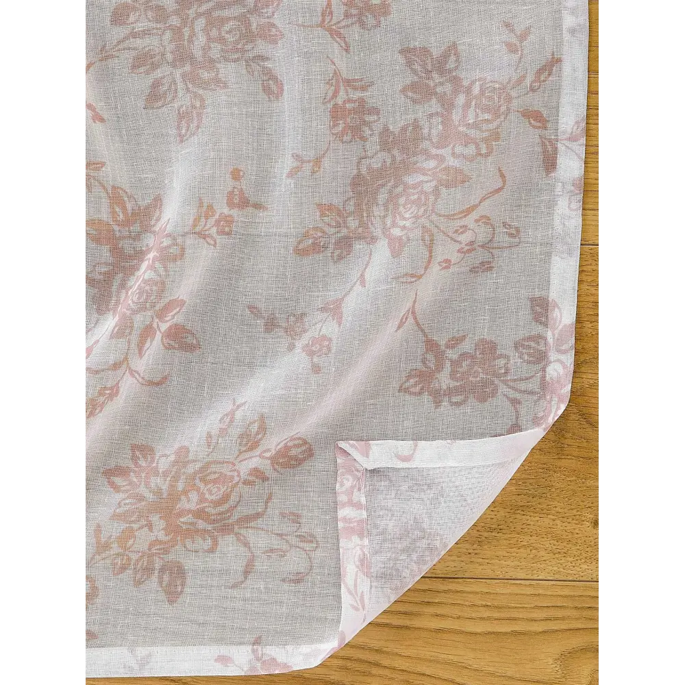 Фото 4 Тюль на ленте At Home Лексия AT122486 200x200 см вуаль цвет розовый