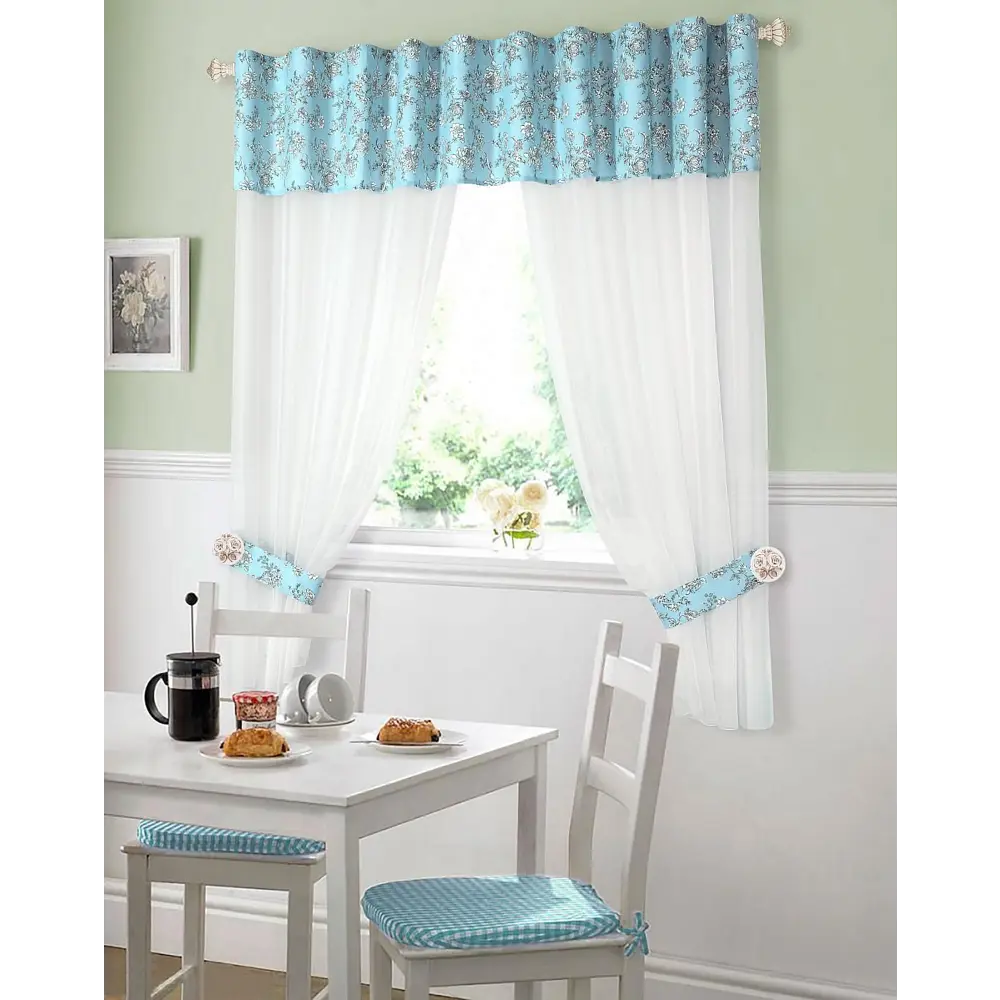 Фото 10 Комплект штор на ленте At Home Фарлет AT205305 180x280 см вуаль цвет голубой Фото 10 Комплект штор на ленте At Home Фарлет AT205305 180x280 см вуаль цвет голубой