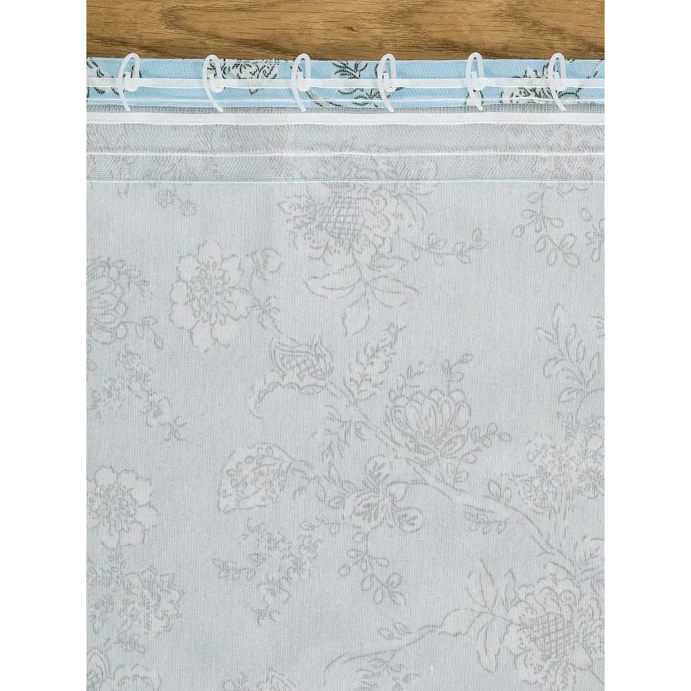 Фото 8 Комплект штор на ленте At Home Фарлет AT205305 180x280 см вуаль цвет голубой Фото 8 Комплект штор на ленте At Home Фарлет AT205305 180x280 см вуаль цвет голубой