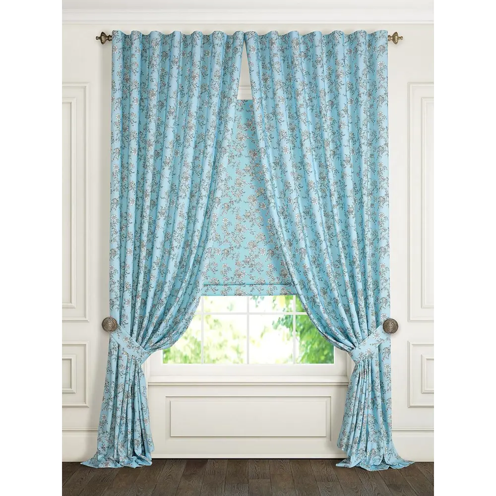 Фото 5 Комплект штор на ленте At Home Фарлет AT205305 180x280 см вуаль цвет голубой Фото 5 Комплект штор на ленте At Home Фарлет AT205305 180x280 см вуаль цвет голубой