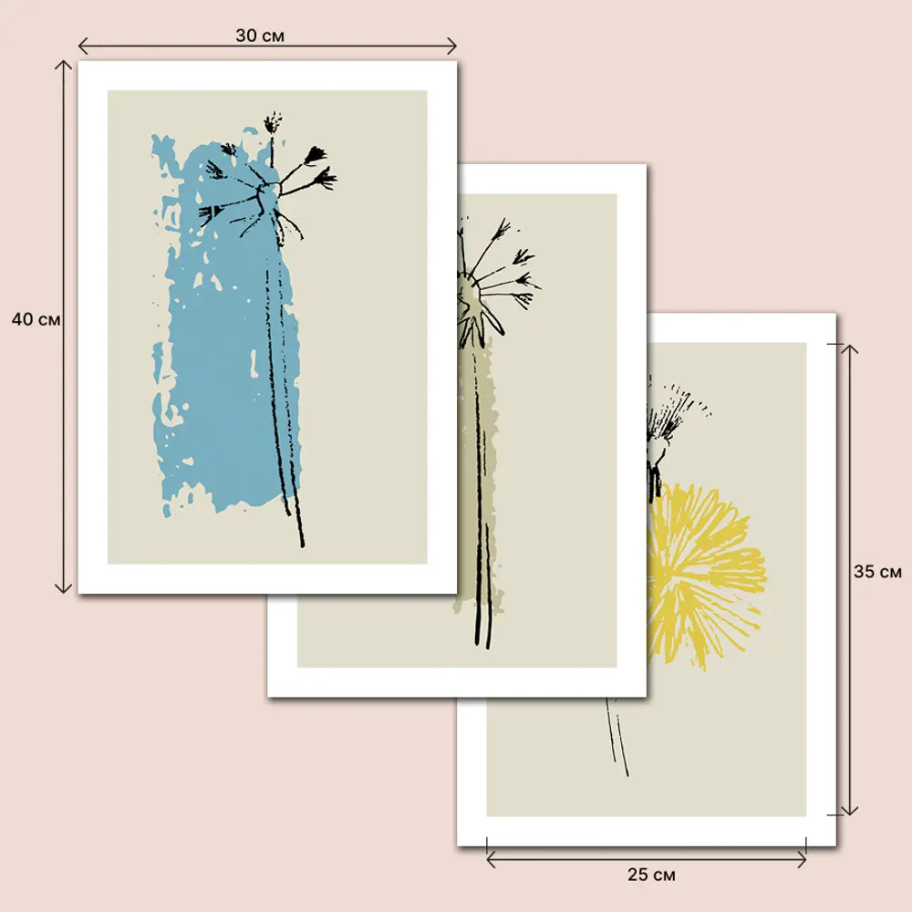 Фото 2 Постер интерьерный 3 шт House interio 6-036 40x30 см Фото 2 Постер интерьерный 3 шт House interio 6-036 40x30 см