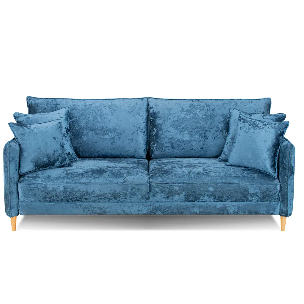 Фото 2 Диван Ramart design Йорк 80404088 220x93x106 см велюр цвет синий Фото 2 Диван Ramart design Йорк 80404088 220x93x106 см велюр цвет синий