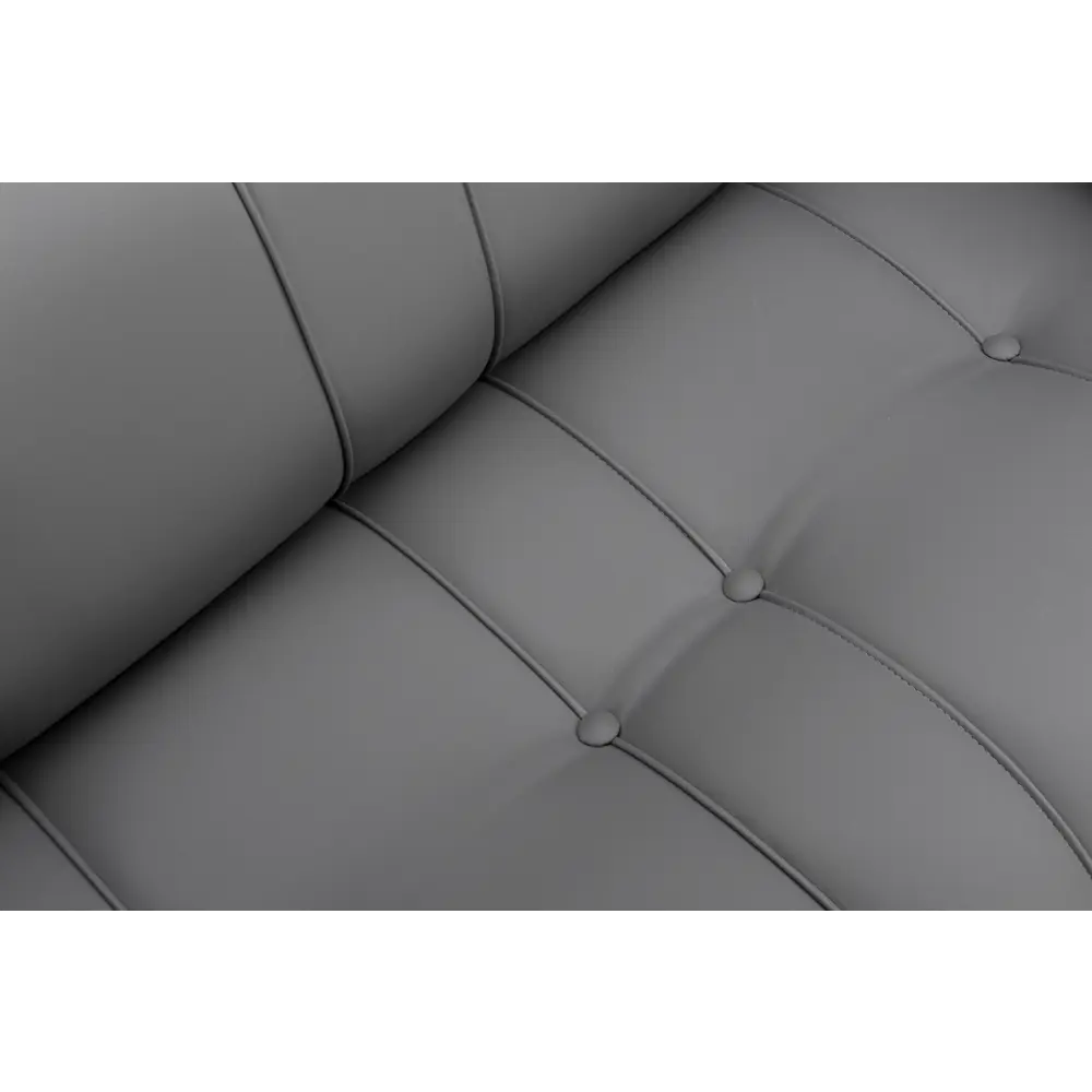 Фото 8 Диван 2 местный Ramart design Ригель 80524488 160x71x86 см искусственная кожа цвет серый/серебристый Фото 8 Диван 2 местный Ramart design Ригель 80524488 160x71x86 см искусственная кожа цвет серый/серебристый
