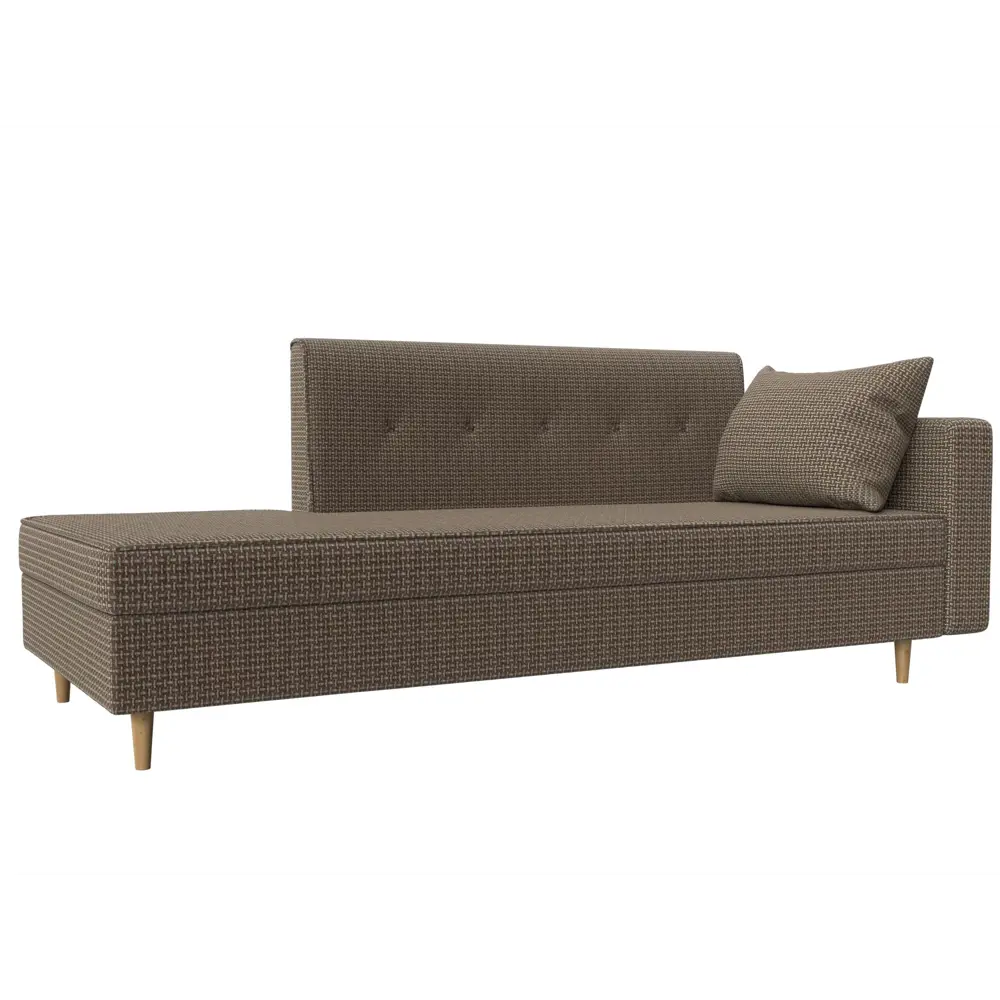 Фото Диван Лига Диванов Селена 105252 214x83x85 см рогожка цвет коричневый