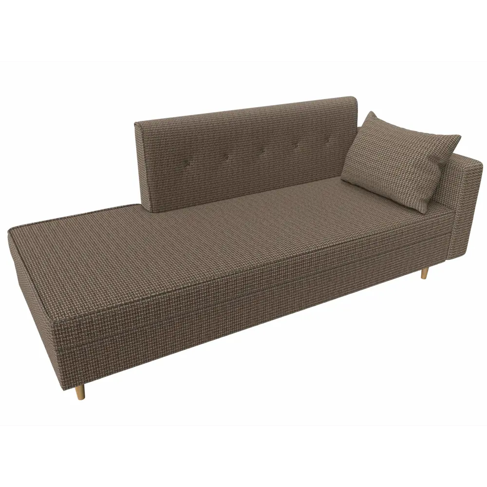 Фото 5 Диван Лига Диванов Селена 105252 214x83x85 см рогожка цвет коричневый