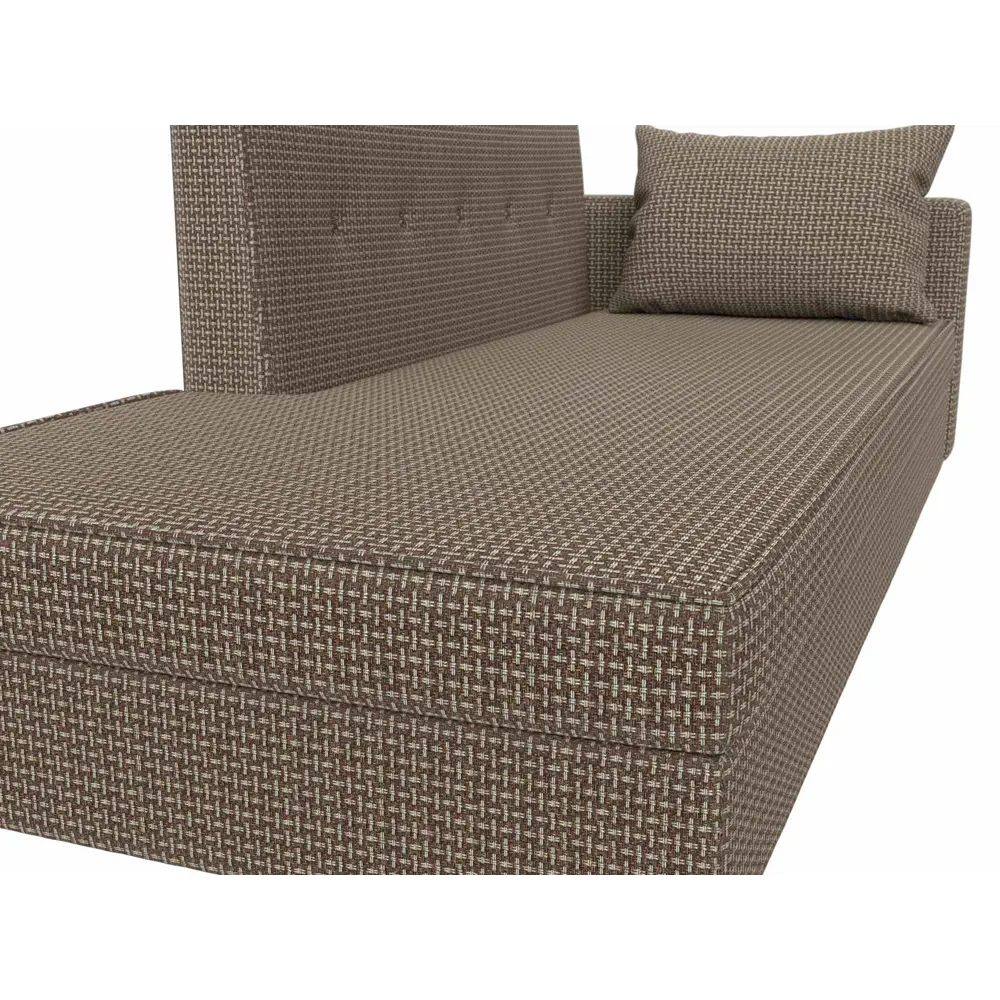 Фото 3 Диван Лига Диванов Селена 105252 214x83x85 см рогожка цвет коричневый