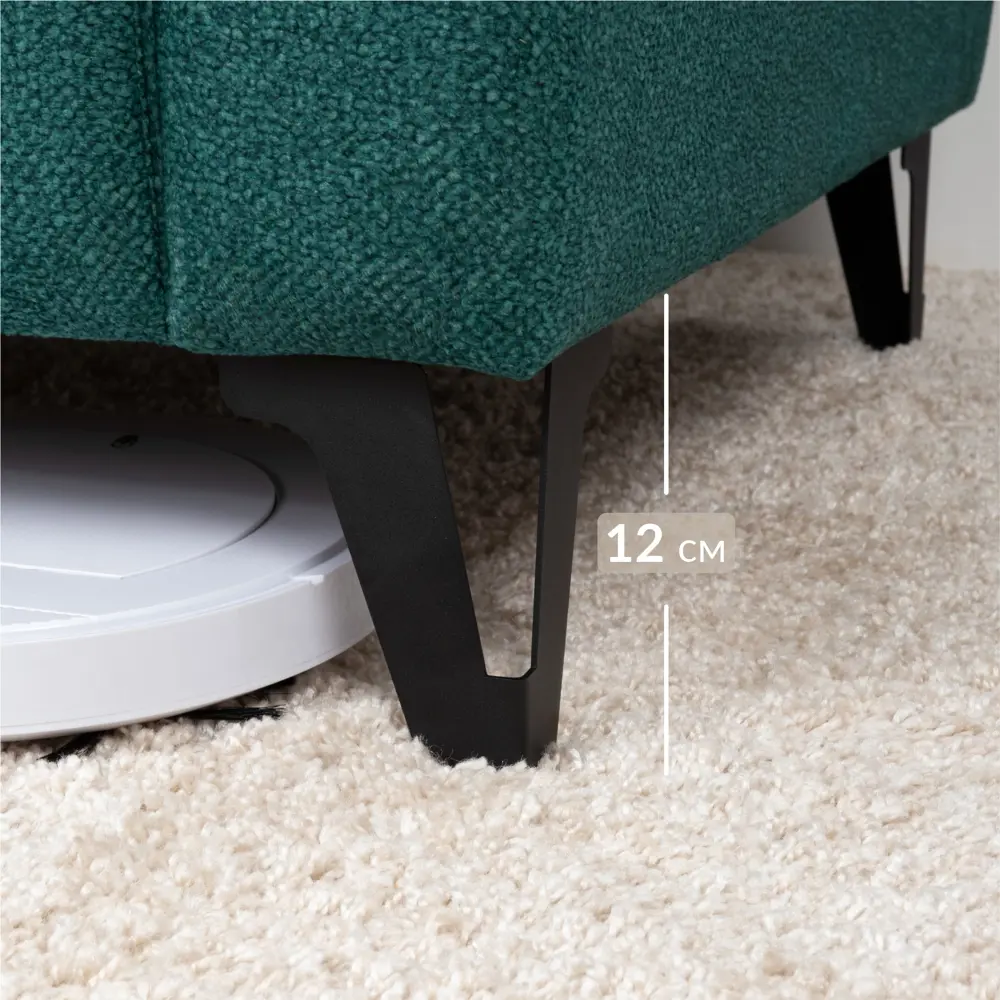 Фото 9 Диван Лоренс 4631172508542 155x92x82 см текстиль цвет зеленый Фото 9 Диван Лоренс 4631172508542 155x92x82 см текстиль цвет зеленый