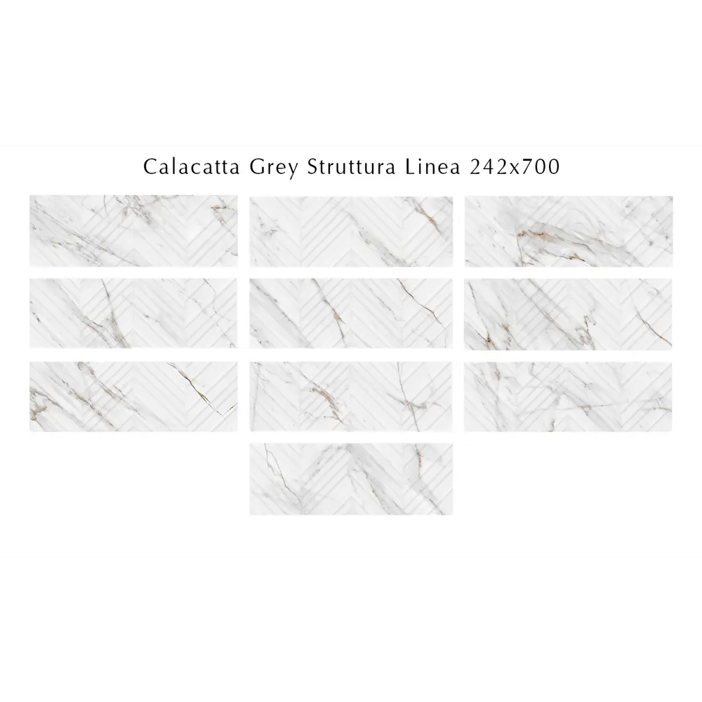 Фото 3 Плитка керамическая для стен Eletto Ceramica 509231101tmn Calacatta 24.20x70 см, цвет Серый Фото 3 Плитка керамическая для стен Eletto Ceramica 509231101tmn Calacatta 24.20x70 см, цвет Серый