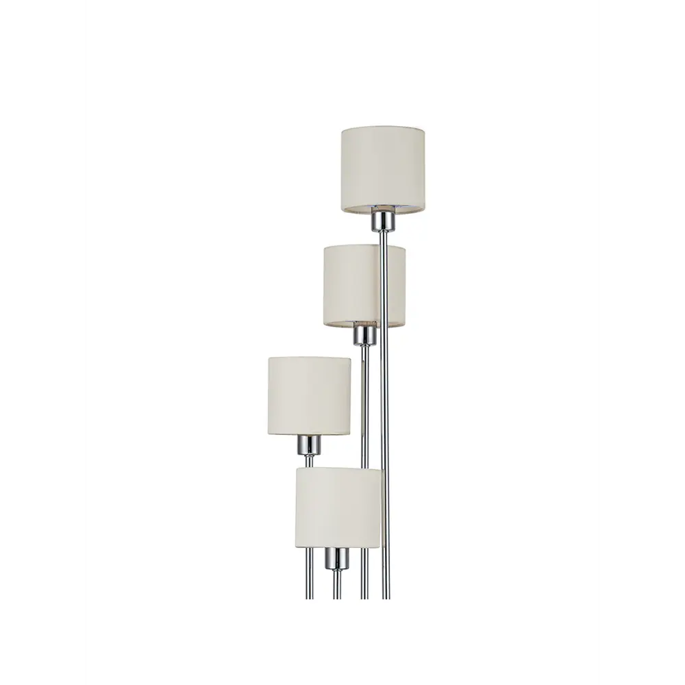 Фото 6 Торшер Escada 1109/4 chrome/beige цвет серый/серебристый