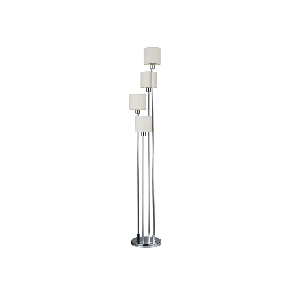 Фото 2 Торшер Escada 1109/4 chrome/beige цвет серый/серебристый