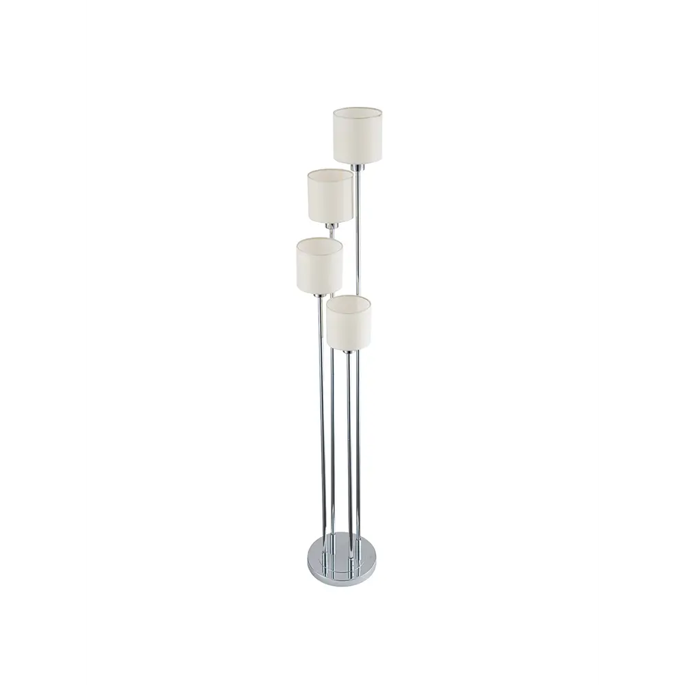 Фото 4 Торшер Escada 1109/4 chrome/beige цвет серый/серебристый