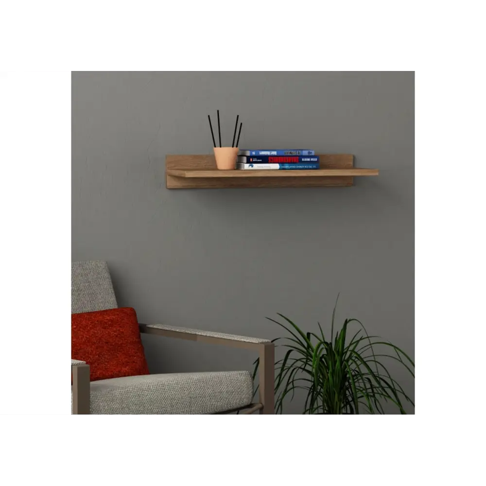 Фото Полка настенная Leve 60x22 см ЛДСП цвет бежевый