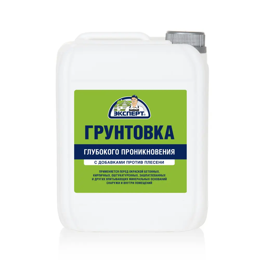 Фото Грунтовка глубокого проникновения Эксперт бесцветный 5л Фото Грунтовка глубокого проникновения Эксперт бесцветный 5л