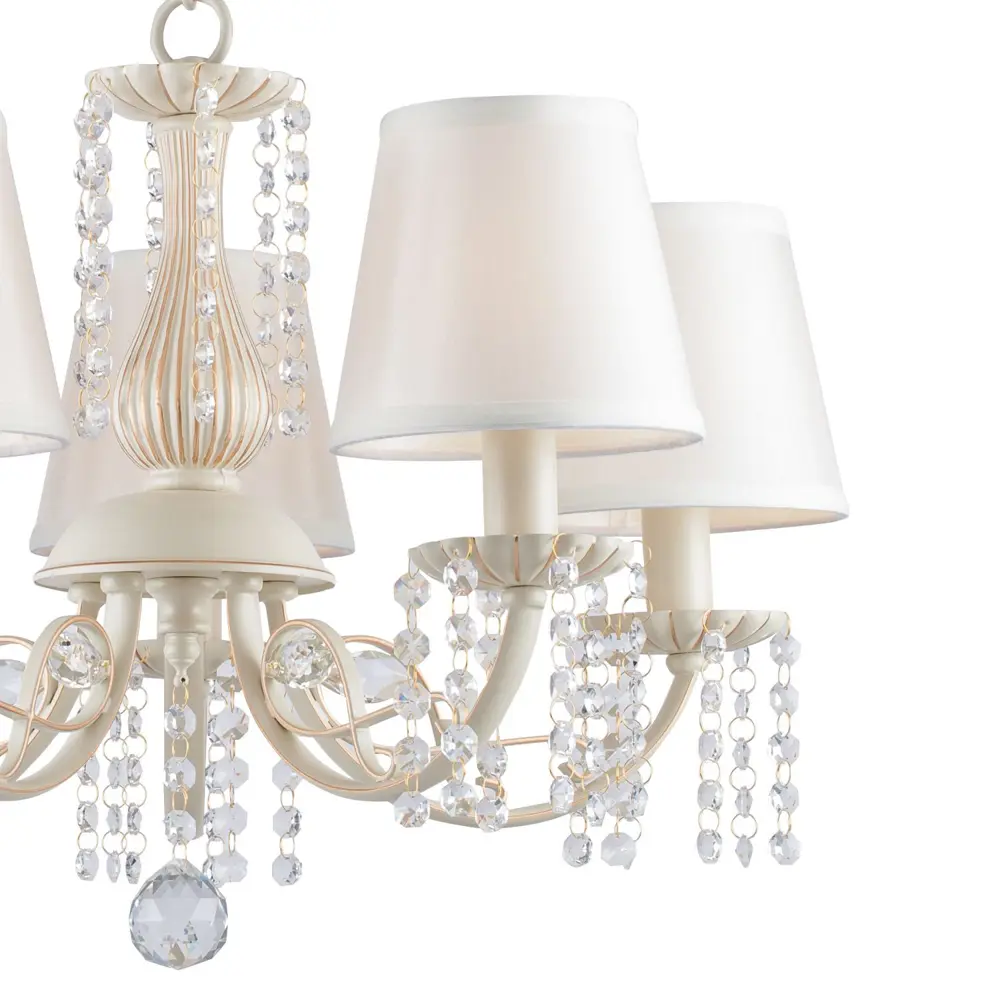 Фото 2 Люстра подвесная Favourite Poletta 3000-5p 5 ламп 10 м² цвет золотой Фото 2 Люстра подвесная Favourite Poletta 3000-5p 5 ламп 10 м² цвет золотой