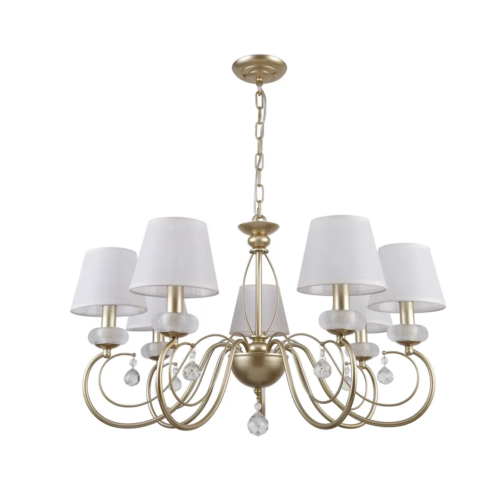 Фото 2 Люстра подвесная Favourite Bambola 3874-7p 7 ламп 14 м² цвет золотой Фото 2 Люстра подвесная Favourite Bambola 3874-7p 7 ламп 14 м² цвет золотой