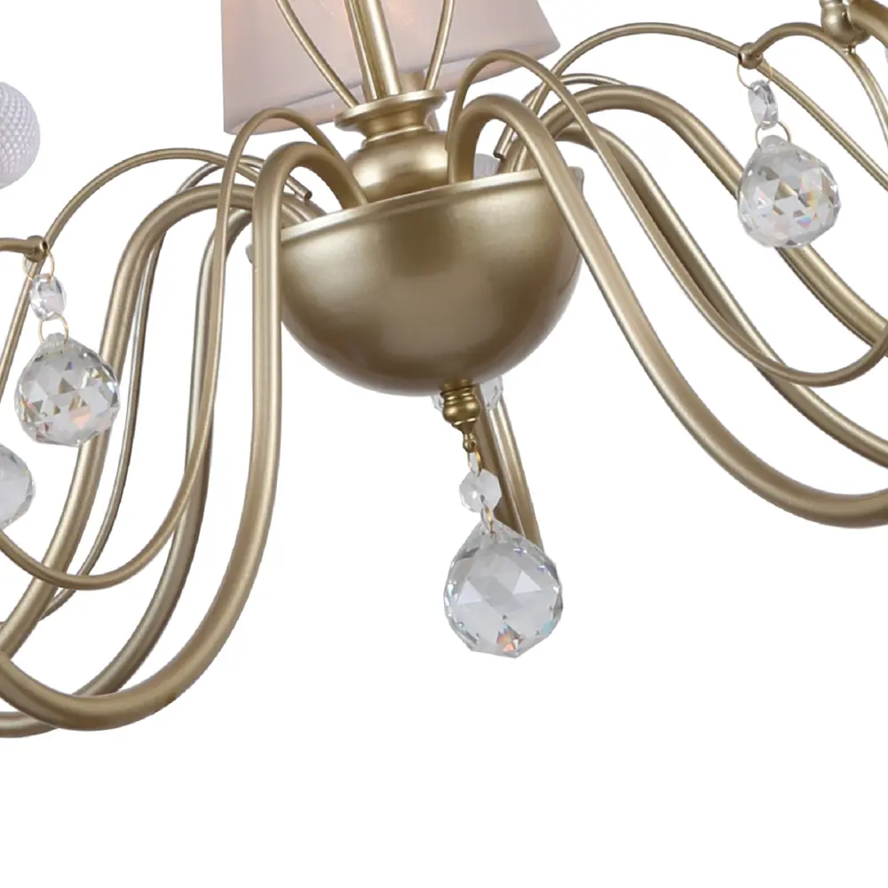 Фото 6 Люстра подвесная Favourite Bambola 3874-7p 7 ламп 14 м² цвет золотой Фото 6 Люстра подвесная Favourite Bambola 3874-7p 7 ламп 14 м² цвет золотой