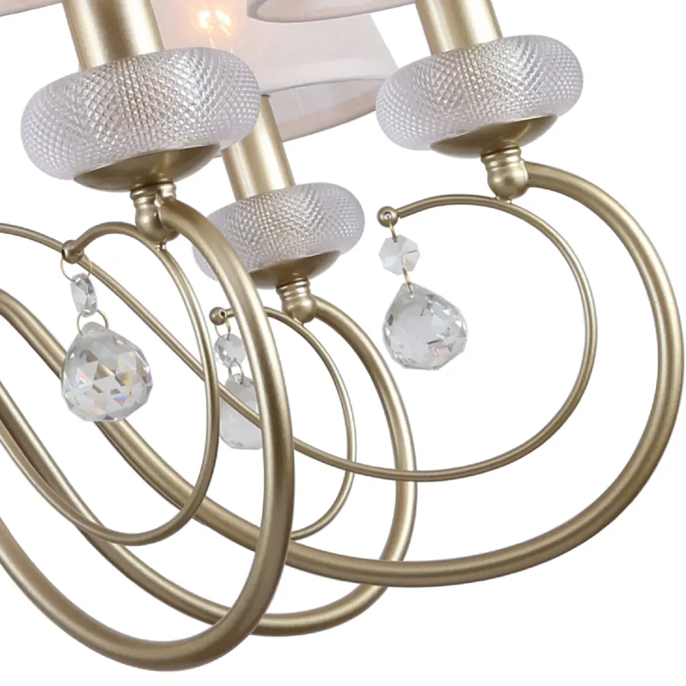 Фото 7 Люстра подвесная Favourite Bambola 3874-7p 7 ламп 14 м² цвет золотой Фото 7 Люстра подвесная Favourite Bambola 3874-7p 7 ламп 14 м² цвет золотой