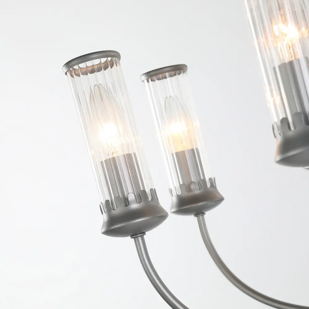 Фото 5 Люстра подвесная Favourite Mollis 3909-7p 7 ламп 14 м² цвет серый Фото 5 Люстра подвесная Favourite Mollis 3909-7p 7 ламп 14 м² цвет серый