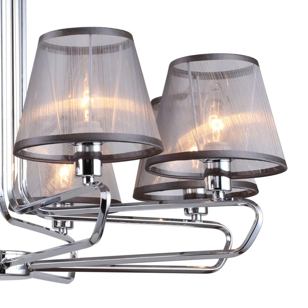 Фото 5 Люстра на штанге Favourite Cache 3332-8p 8 ламп 16 м² цвет серый Фото 5 Люстра на штанге Favourite Cache 3332-8p 8 ламп 16 м² цвет серый