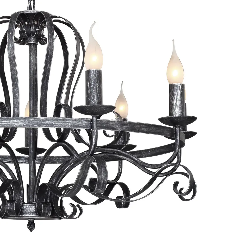 Фото 3 Люстра подвесная Favourite Palermo 3058-9p 9 ламп 18 м² цвет черный