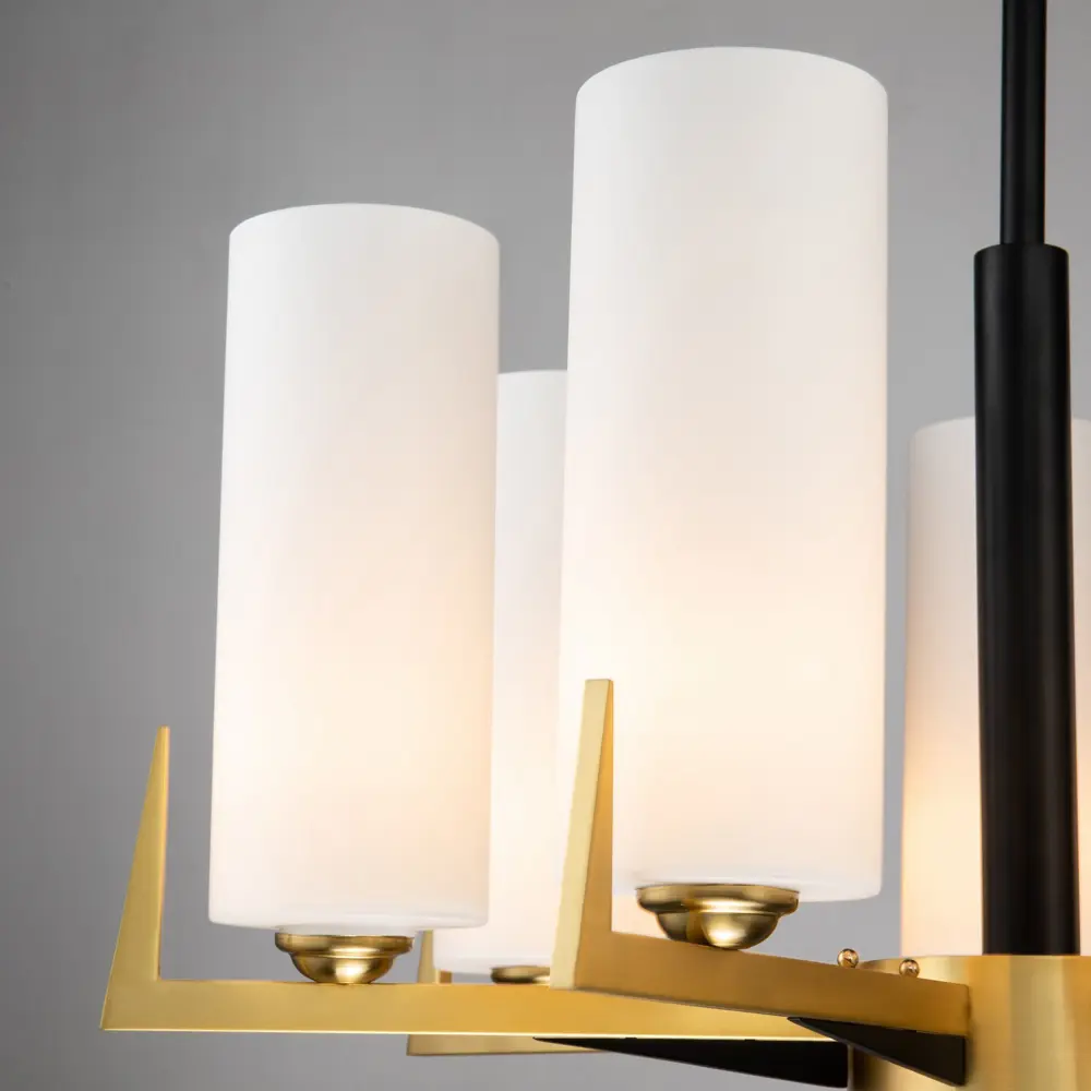 Фото 5 Люстра на штанге Favourite Maximo 3813-7p 7 ламп 14 м² цвет желтый Фото 5 Люстра на штанге Favourite Maximo 3813-7p 7 ламп 14 м² цвет желтый