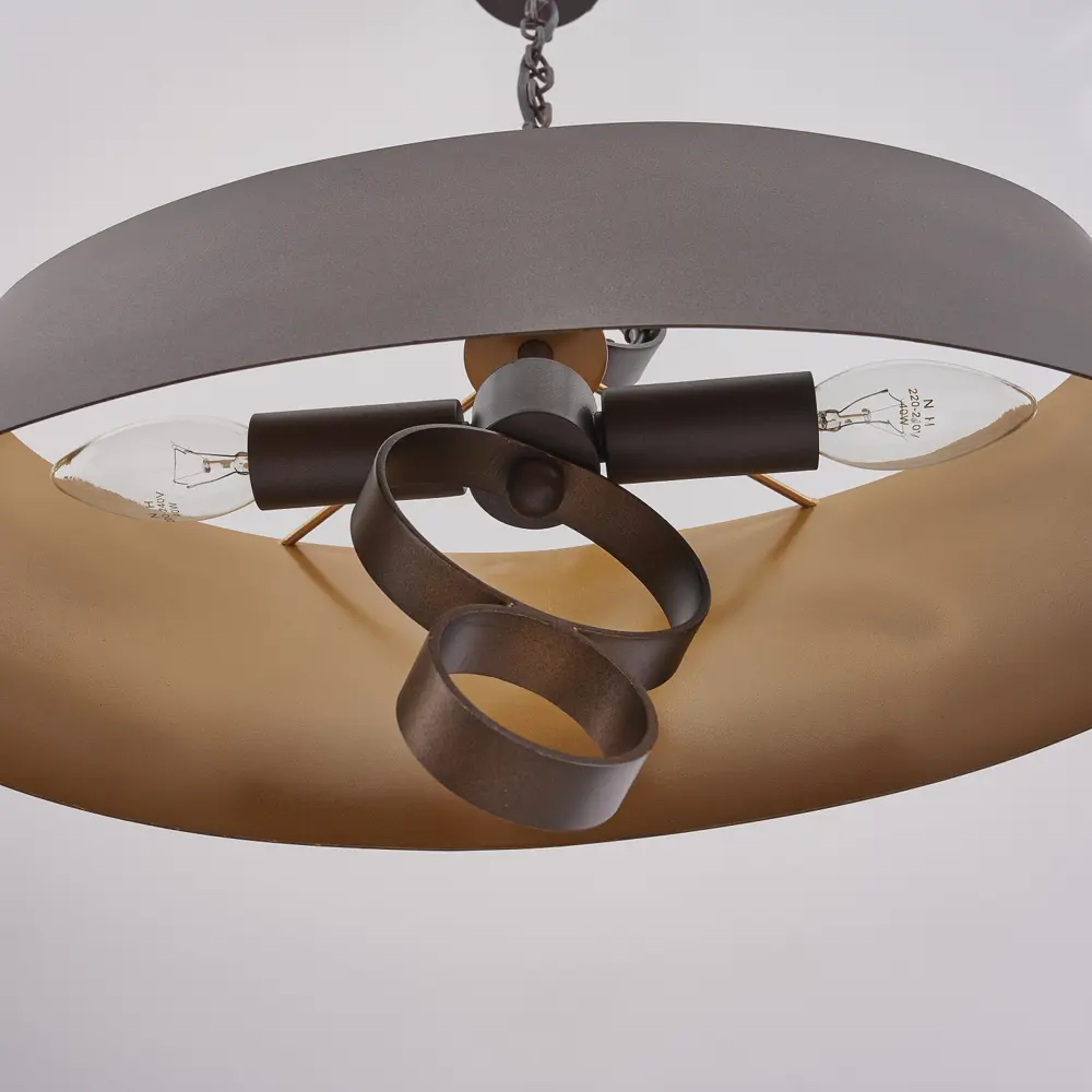 Фото 7 Люстра подвесная Favourite Ferrous 6030-2p 2 лампы 4 м² цвет золотой