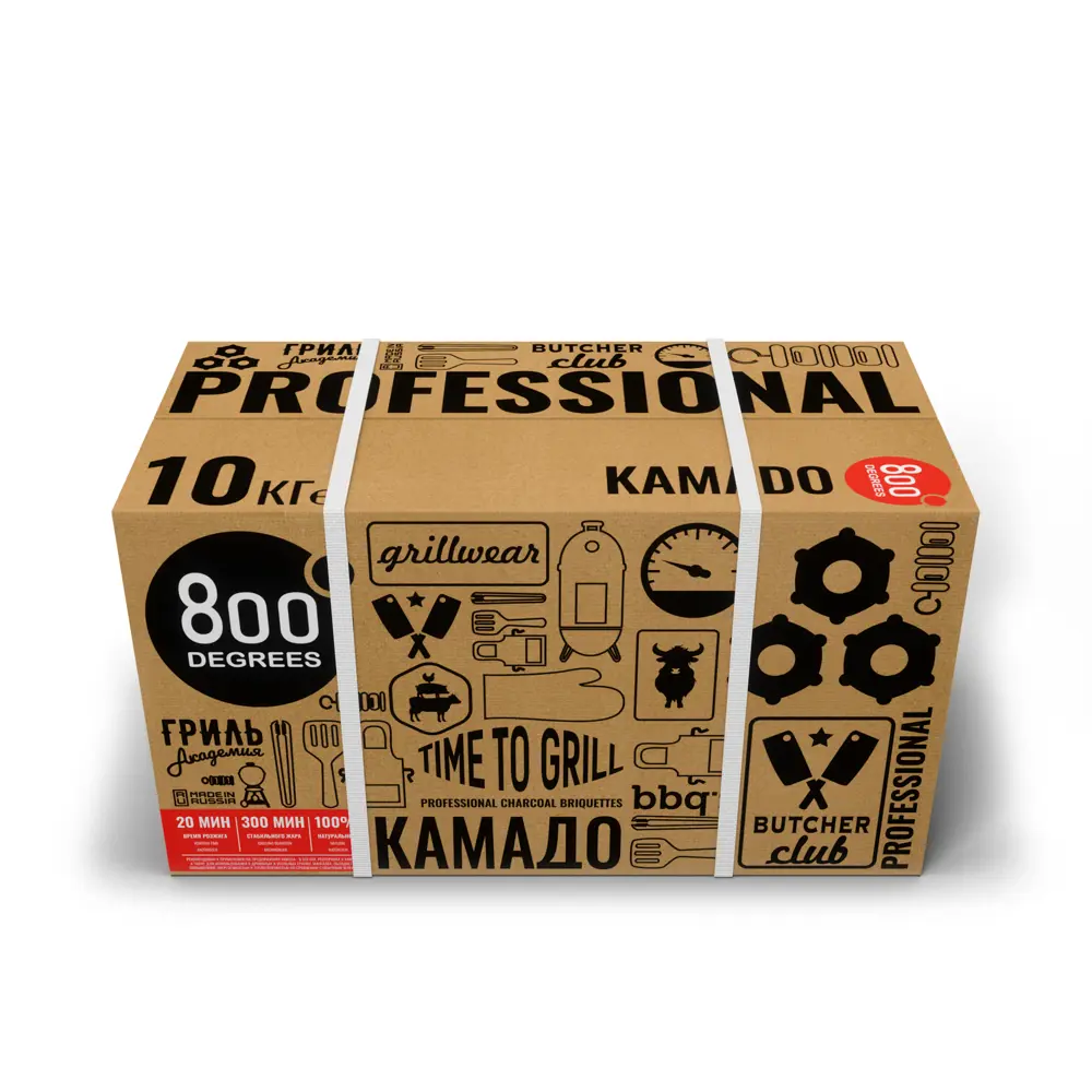 Фото 4 Угольные брикеты 800 Degrees Kamado HoReCa 10 кг Фото 4 Угольные брикеты 800 Degrees Kamado HoReCa 10 кг