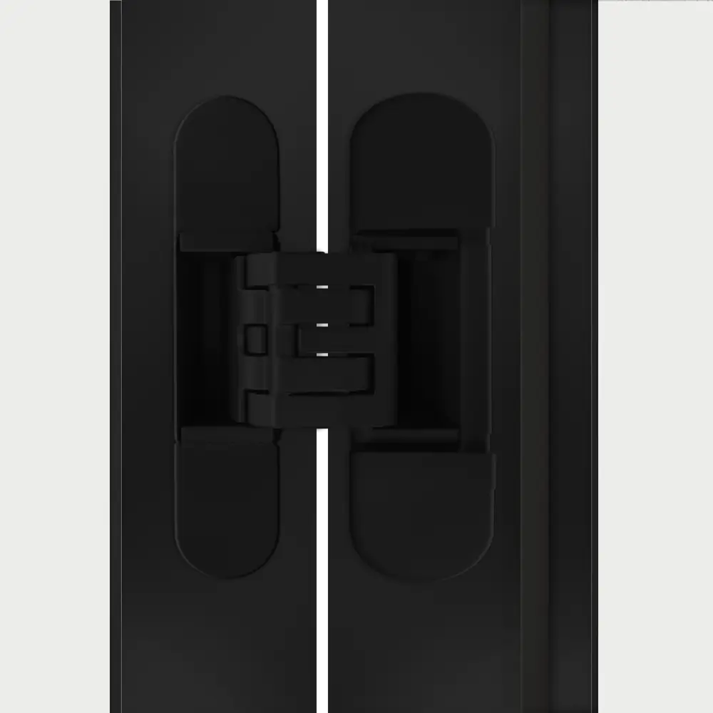 Фото 4 Дверь межкомнатная глухая с замком комплекте Invisible 80x210 см правая черная алюминиевая кромка цвет белый Фото 4 Дверь межкомнатная глухая с замком комплекте Invisible 80x210 см правая черная алюминиевая кромка цвет белый