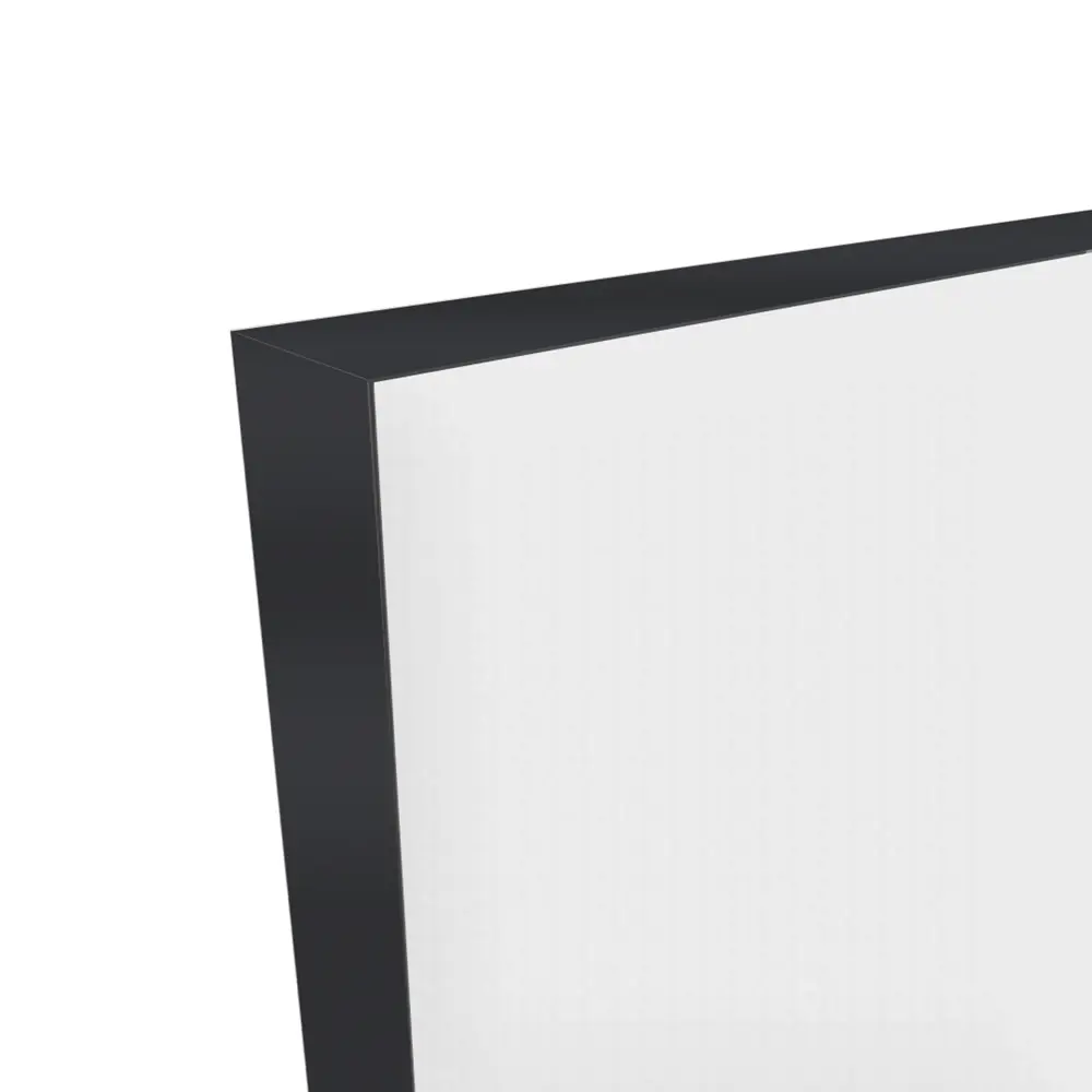 Фото 2 Дверь межкомнатная глухая с замком комплекте Invisible 90x230 см правая черная алюминиевая кромка цвет белый Фото 2 Дверь межкомнатная глухая с замком комплекте Invisible 90x230 см правая черная алюминиевая кромка цвет белый