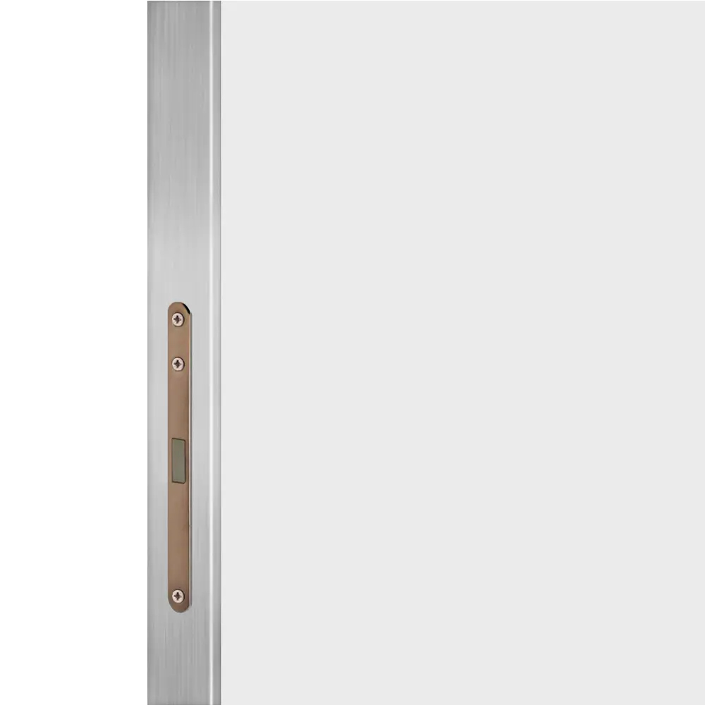 Фото 3 Дверь межкомнатная глухая с замком комплекте Invisible 90x200 см левая/правая алюминиевая кромка цвет белый Фото 3 Дверь межкомнатная глухая с замком комплекте Invisible 90x200 см левая/правая алюминиевая кромка цвет белый
