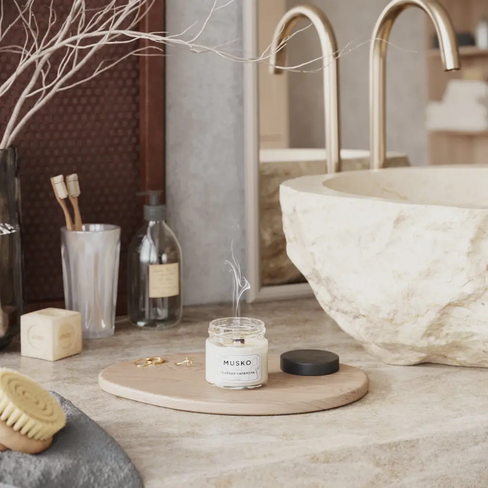 Фото 4 Ароматическая свеча Musko SVCH-100D-SIN синнабон 9 см 1 шт