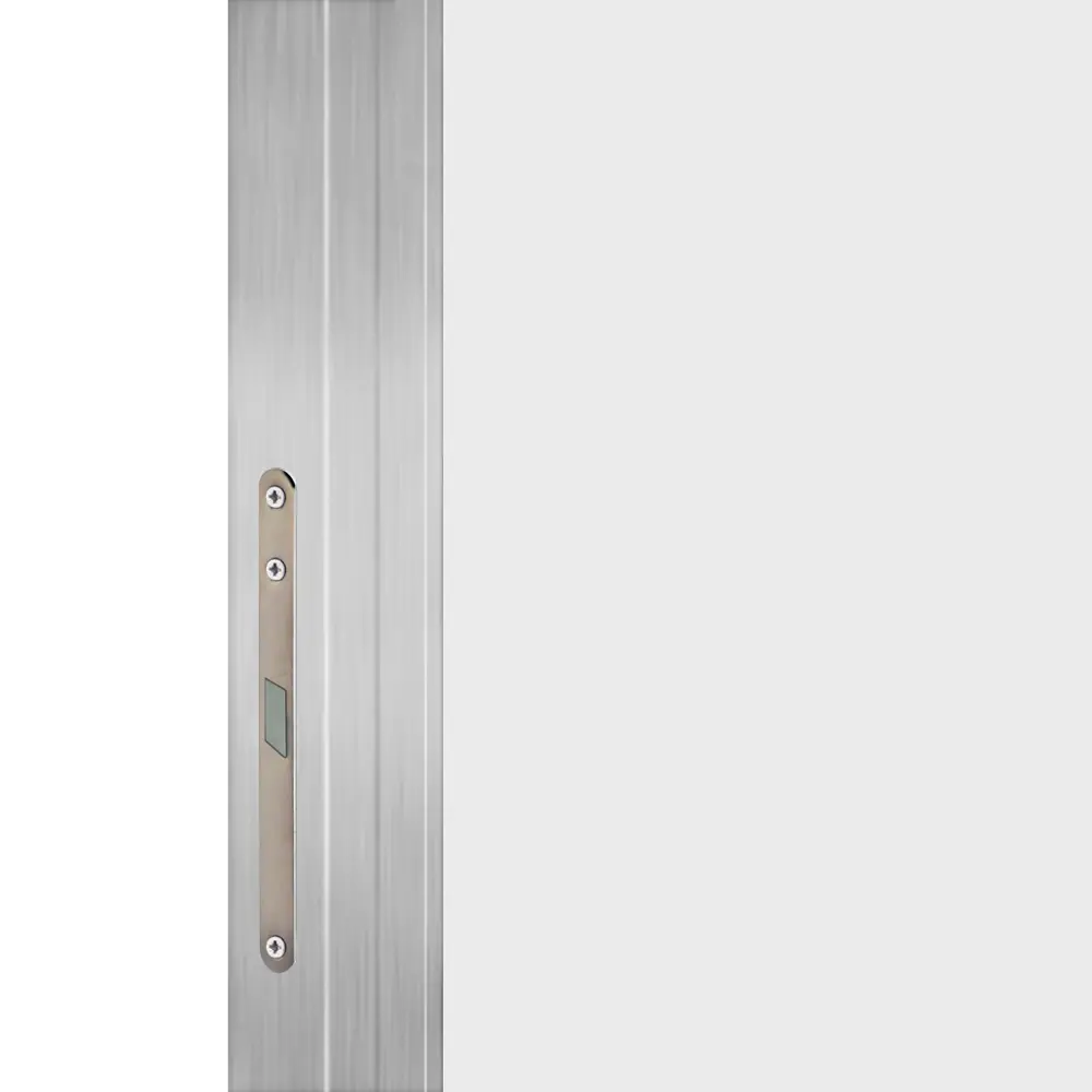 Фото 3 Дверь межкомнатная глухая обратного открывания с замком комплекте Invisible 80x200 см левая алюминиевая кромка цвет белый Фото 3 Дверь межкомнатная глухая обратного открывания с замком комплекте Invisible 80x200 см левая алюминиевая кромка цвет белый
