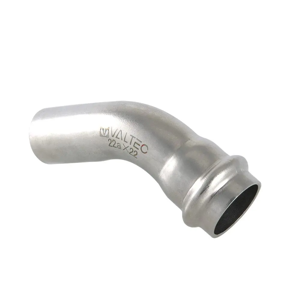 Фото Угол 45° Valtec 15x15 мм нержавеющая сталь Фото Угол 45° Valtec 15x15 мм нержавеющая сталь