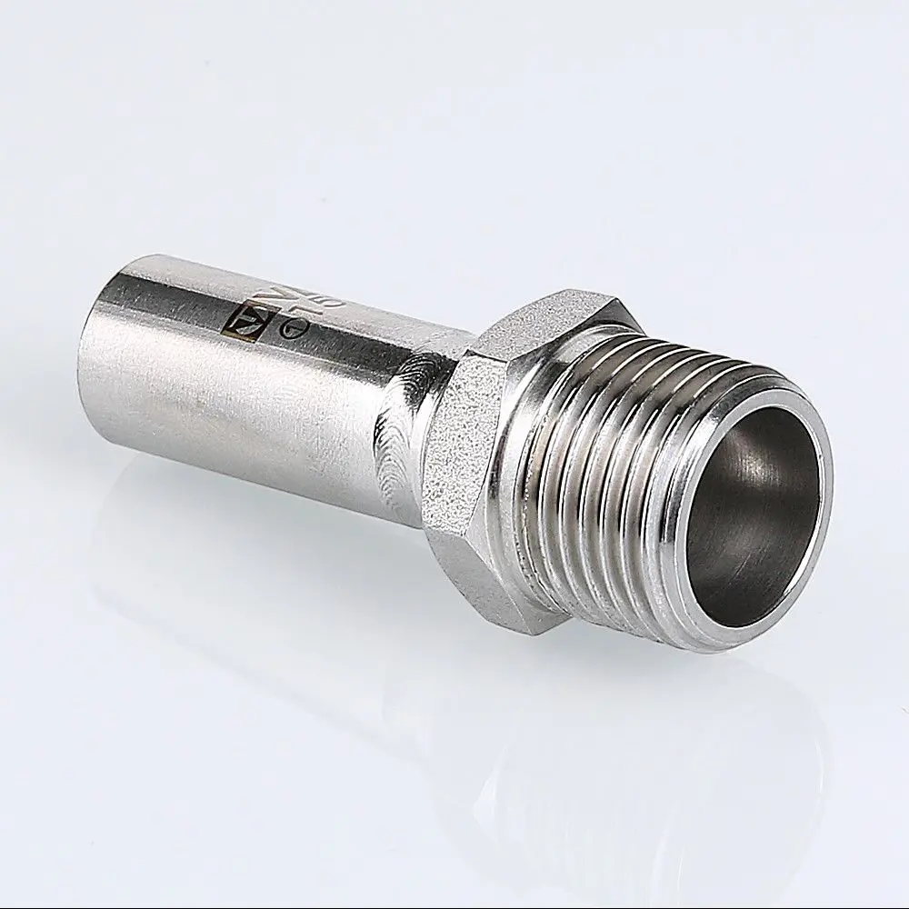 Фото 2 Вставка Valtec 1/2"x18 мм НР нержавеющая сталь Фото 2 Вставка Valtec 1/2"x18 мм НР нержавеющая сталь